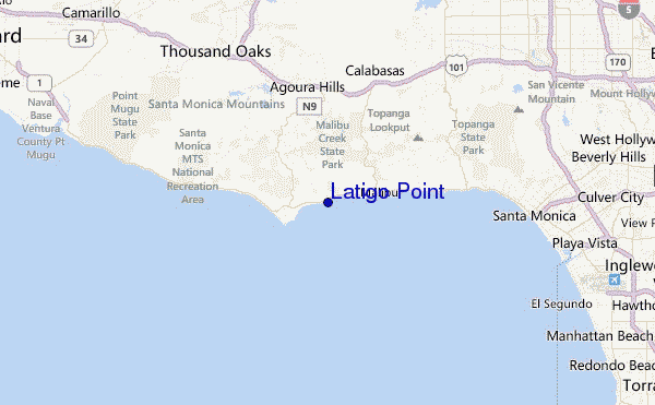 Latigo Point Location Map