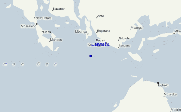 mapa de ubicación de Lavata