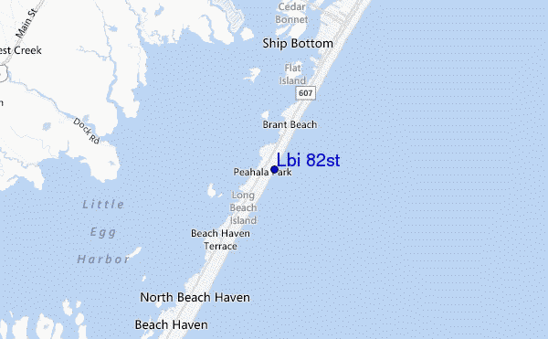 mapa de ubicación de Lbi 82st