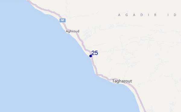 mapa de ubicación de 25