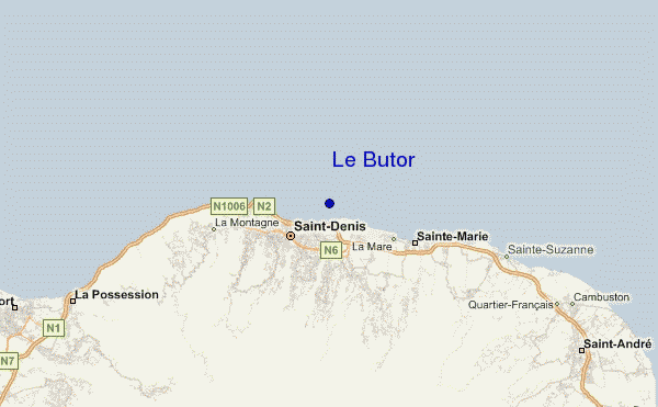 mapa de ubicación de Le Butor