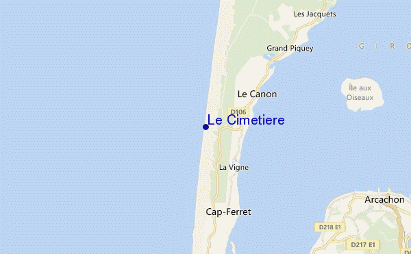 mapa de ubicación de Le Cimetiere