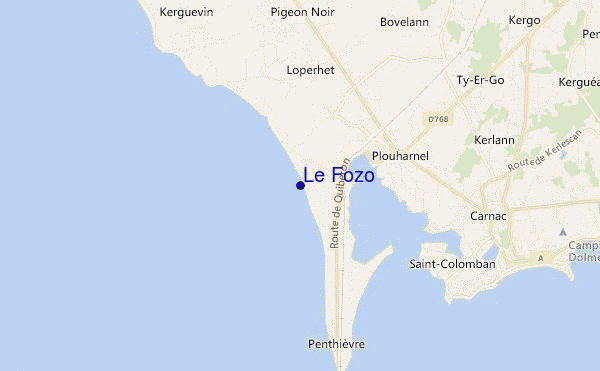 mapa de ubicación de Le Fozo