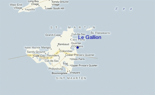 mapa de ubicación de Le Gallion