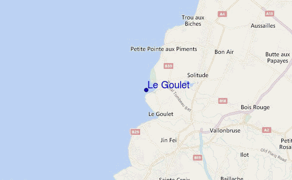 mapa de ubicación de Le Goulet