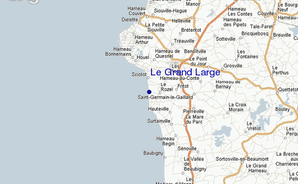 mapa de ubicación de Le Grand Large