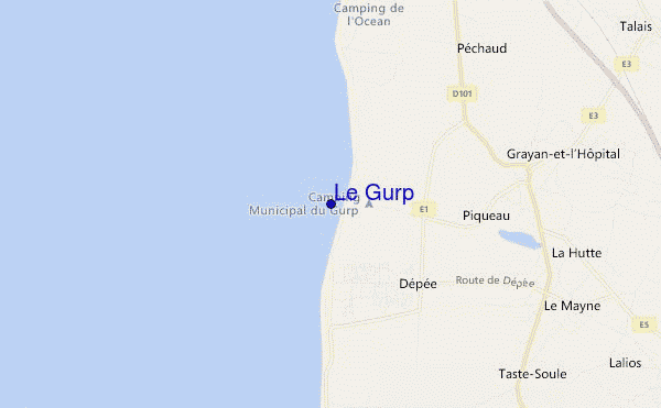mapa de ubicación de Le Gurp
