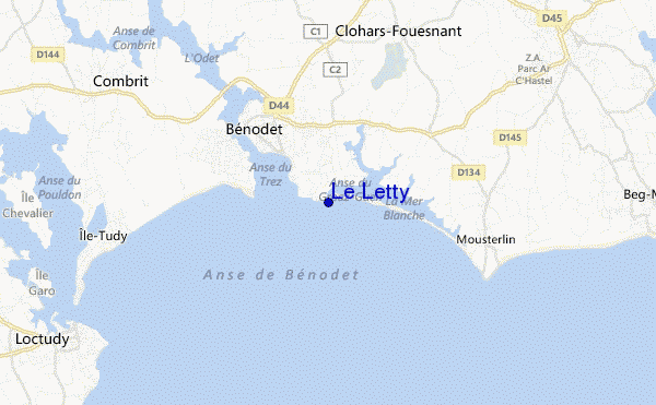 mapa de ubicación de Le Letty