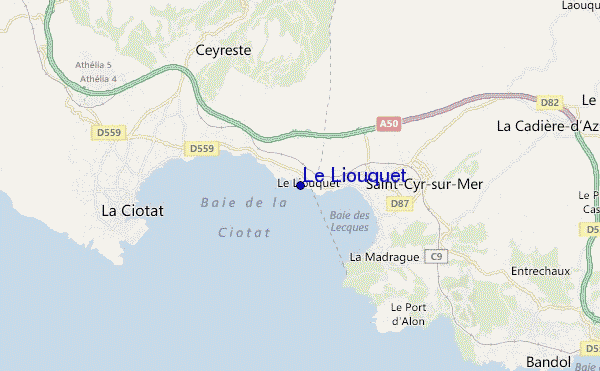 mapa de ubicación de Le Liouquet