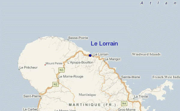 mapa de ubicación de Le Lorrain