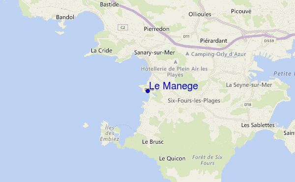 mapa de ubicación de Le Manege
