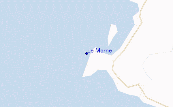 mapa de ubicación de Le Morne