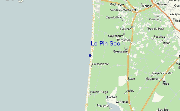 mapa de ubicación de Le Pin Sec