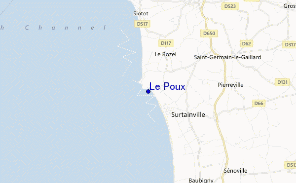 mapa de ubicación de Le Poux