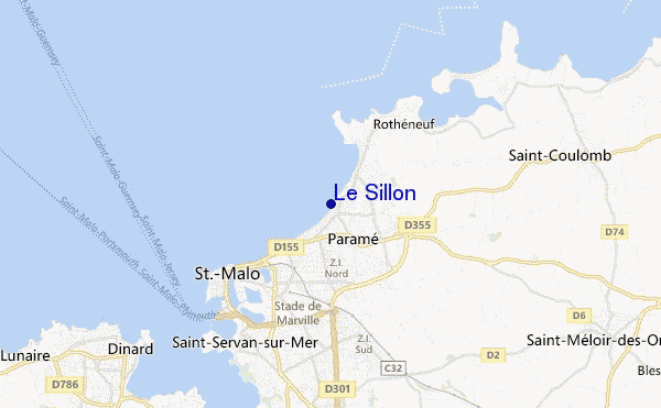 mapa de ubicación de Le Sillon