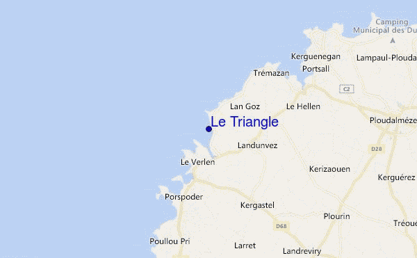 mapa de ubicación de Le Triangle