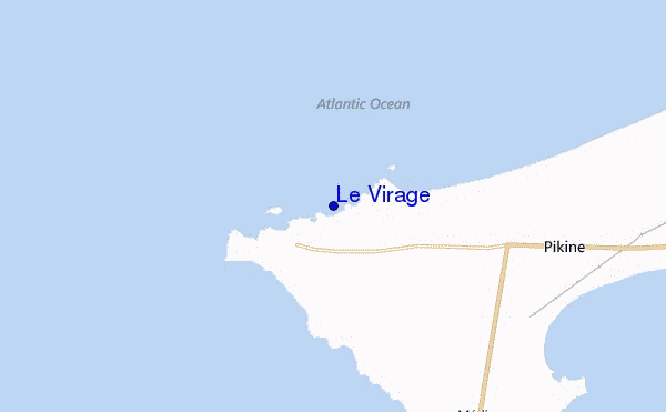 mapa de ubicación de Le Virage
