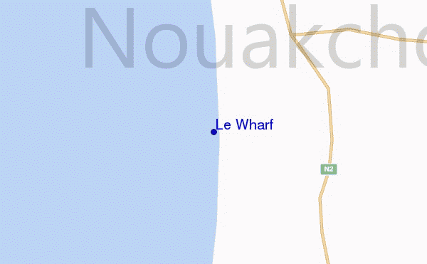 mapa de ubicación de Le Wharf
