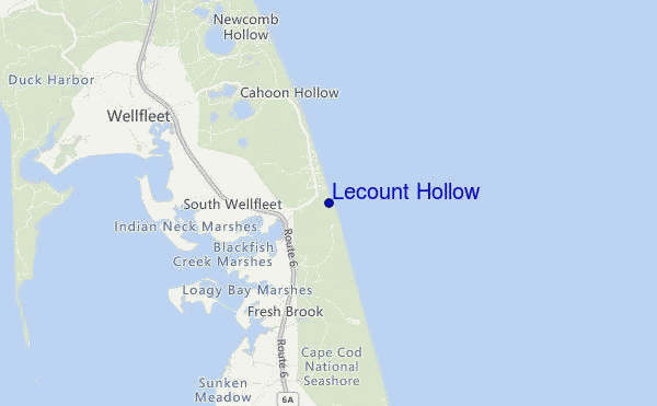 mapa de ubicación de Lecount Hollow