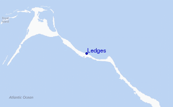 Ledges Location Map