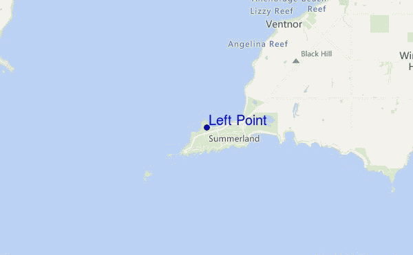 mapa de ubicación de Left Point