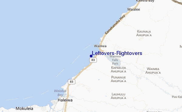 mapa de ubicación de Leftovers/Rightovers
