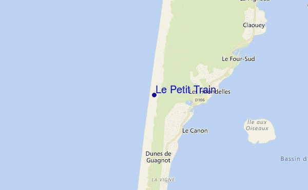 mapa de ubicación de Le Petit Train