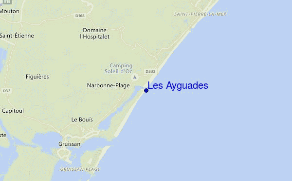 mapa de ubicación de Les Ayguades