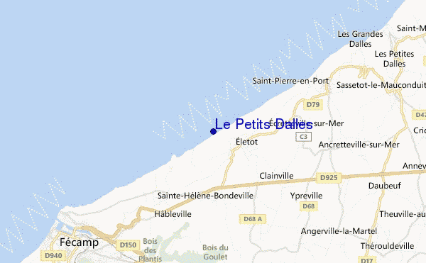 mapa de ubicación de Le Petits Dalles