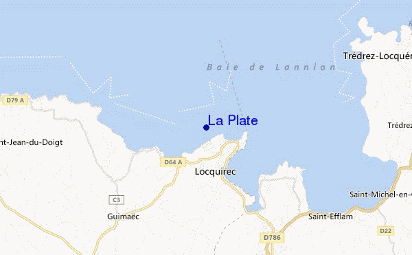 mapa de ubicación de La Plate