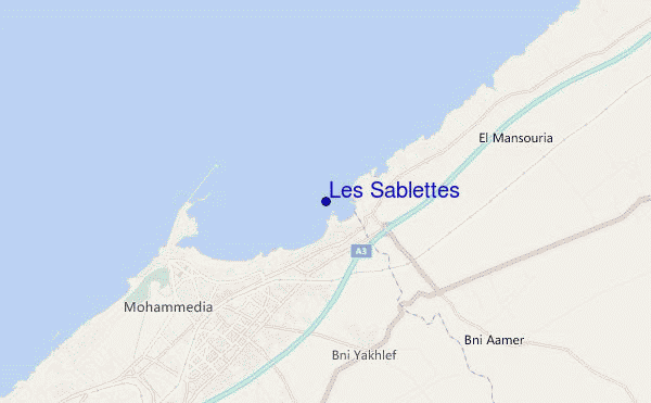 mapa de ubicación de Les Sablettes