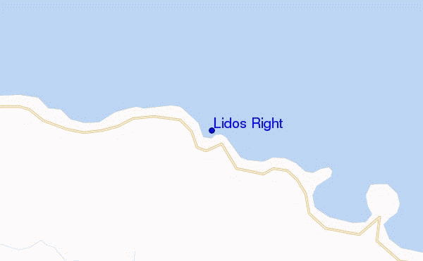 mapa de ubicación de Lidos Right