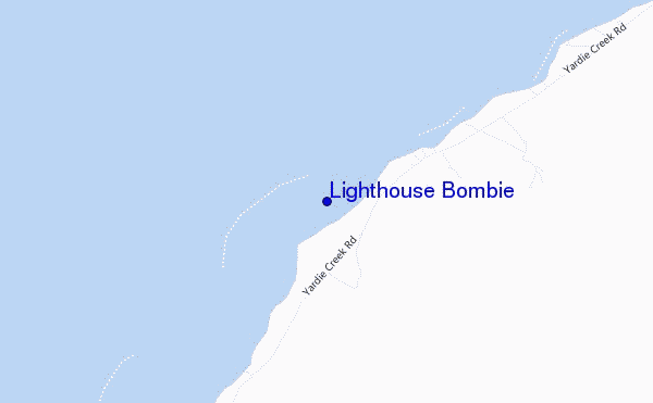 mapa de ubicación de Lighthouse Bombie
