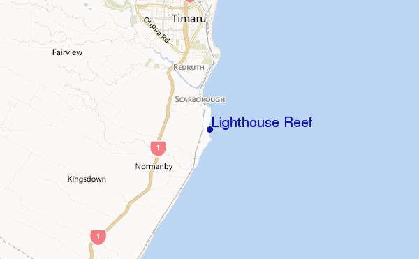 mapa de ubicación de Lighthouse Reef