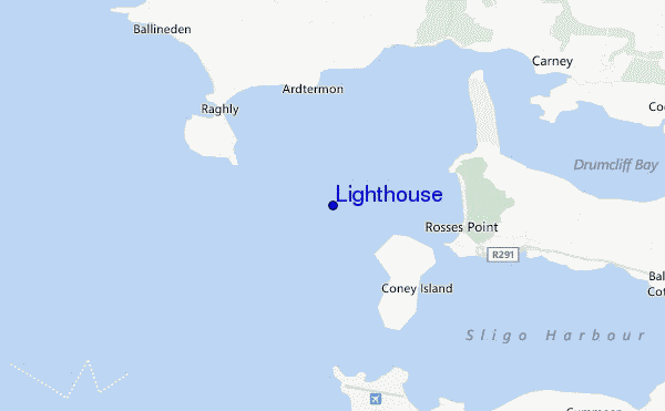 mapa de ubicación de Lighthouse
