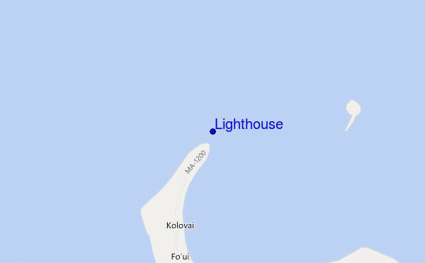 mapa de ubicación de Lighthouse