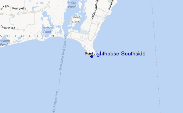 mapa de ubicación de Lighthouse-Southside