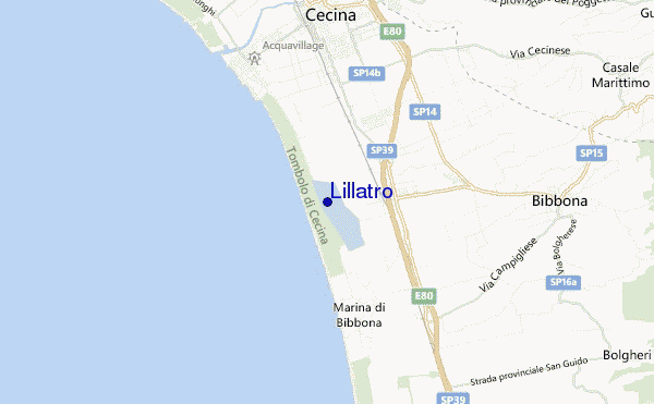 mapa de ubicación de Lillatro
