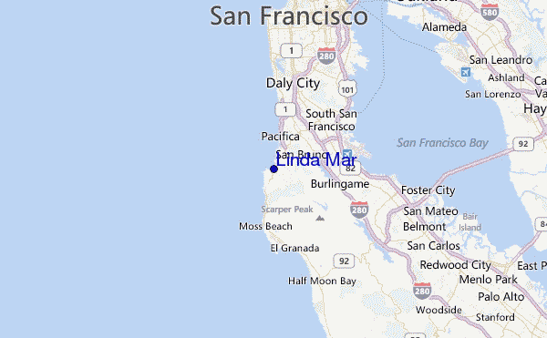 Linda Mar Location Map