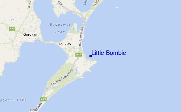 mapa de ubicación de Little Bombie