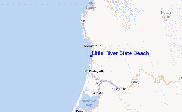Little River State Beach Location Map