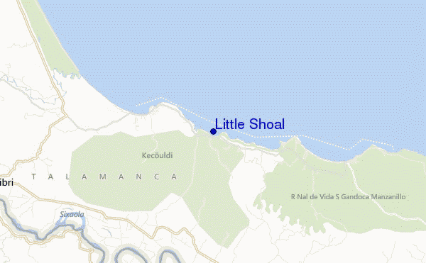 mapa de ubicación de Little Shoal