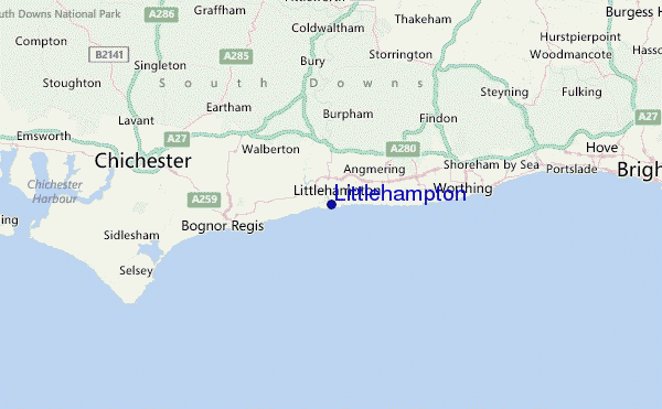 Littlehampton Location Map