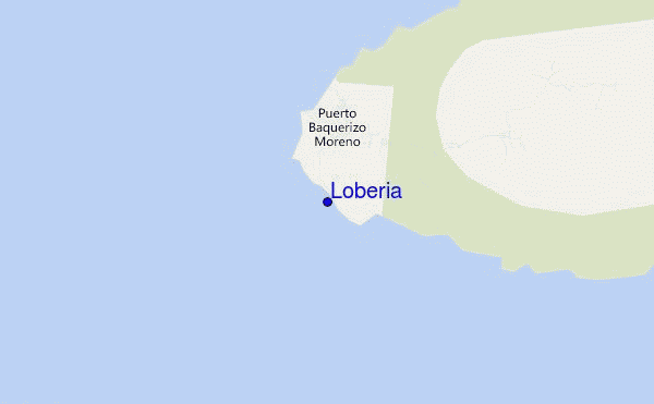 mapa de ubicación de Loberia
