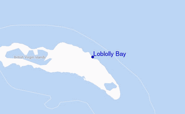 mapa de ubicación de Loblolly Bay