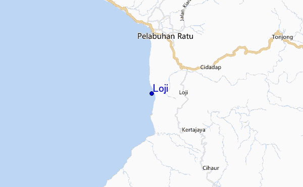 mapa de ubicación de Loji