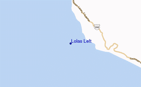 mapa de ubicación de Lolas Left