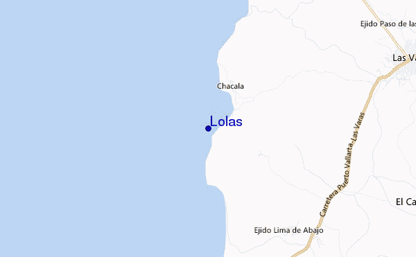 mapa de ubicación de Lolas