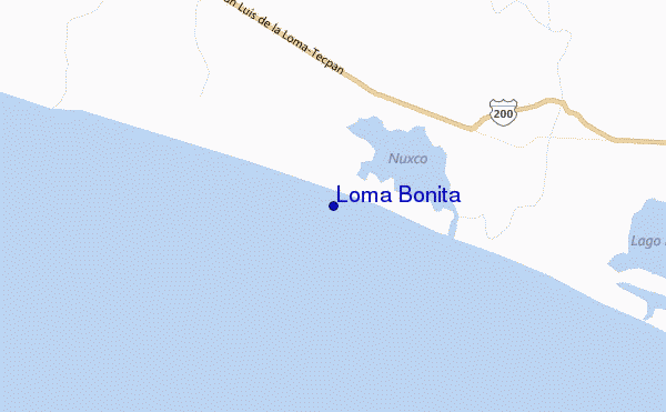 mapa de ubicación de Loma Bonita