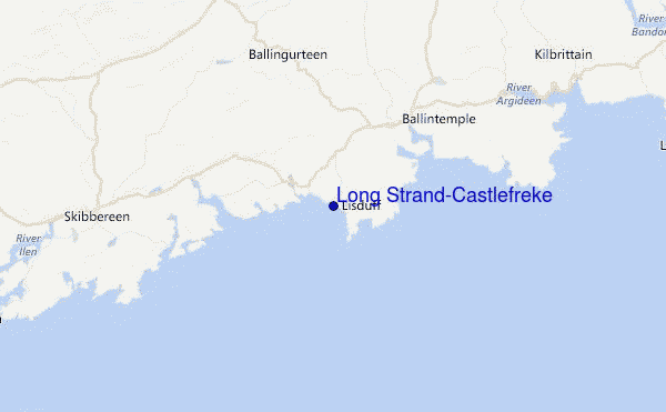 Long Strand-Castlefreke Location Map